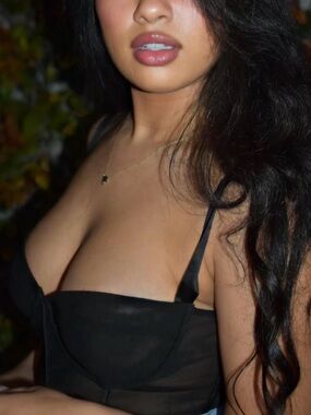 Oh Polly Black Sheer Bustier Camisole